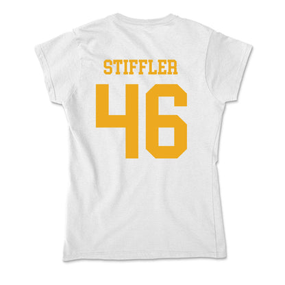 West Virginia - NCAA Baseball : Mac Stiffler - Soft Style Women’s T-Shirt-1