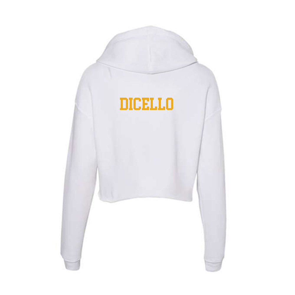 West Virginia - NCAA Women's Gymnastics : Karleigh DiCello - Women's Crop Fleece Hoodie-1