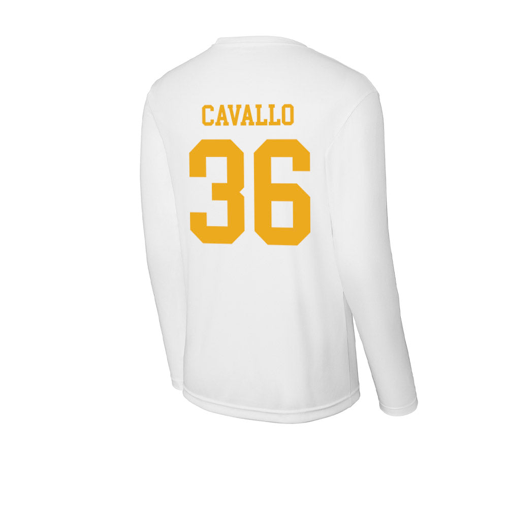 West Virginia - NCAA Baseball : Hudson Cavallo - Activewear Long Sleeve T-Shirt-1