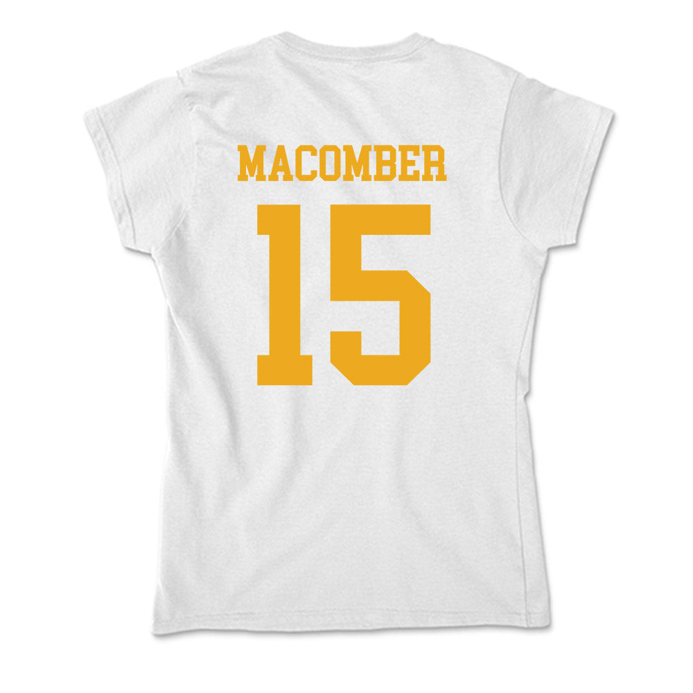 West Virginia - NCAA Men's Soccer : Brayden Macomber - Soft Style Women’s T-Shirt-1