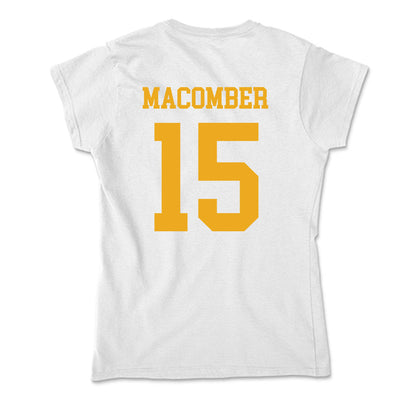 West Virginia - NCAA Men's Soccer : Brayden Macomber - Soft Style Women’s T-Shirt-1