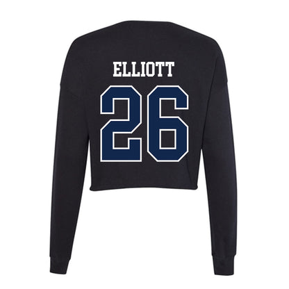 Ole Miss - NCAA Baseball : Hunter Elliott - Women's Cropped Crew Fleece-1