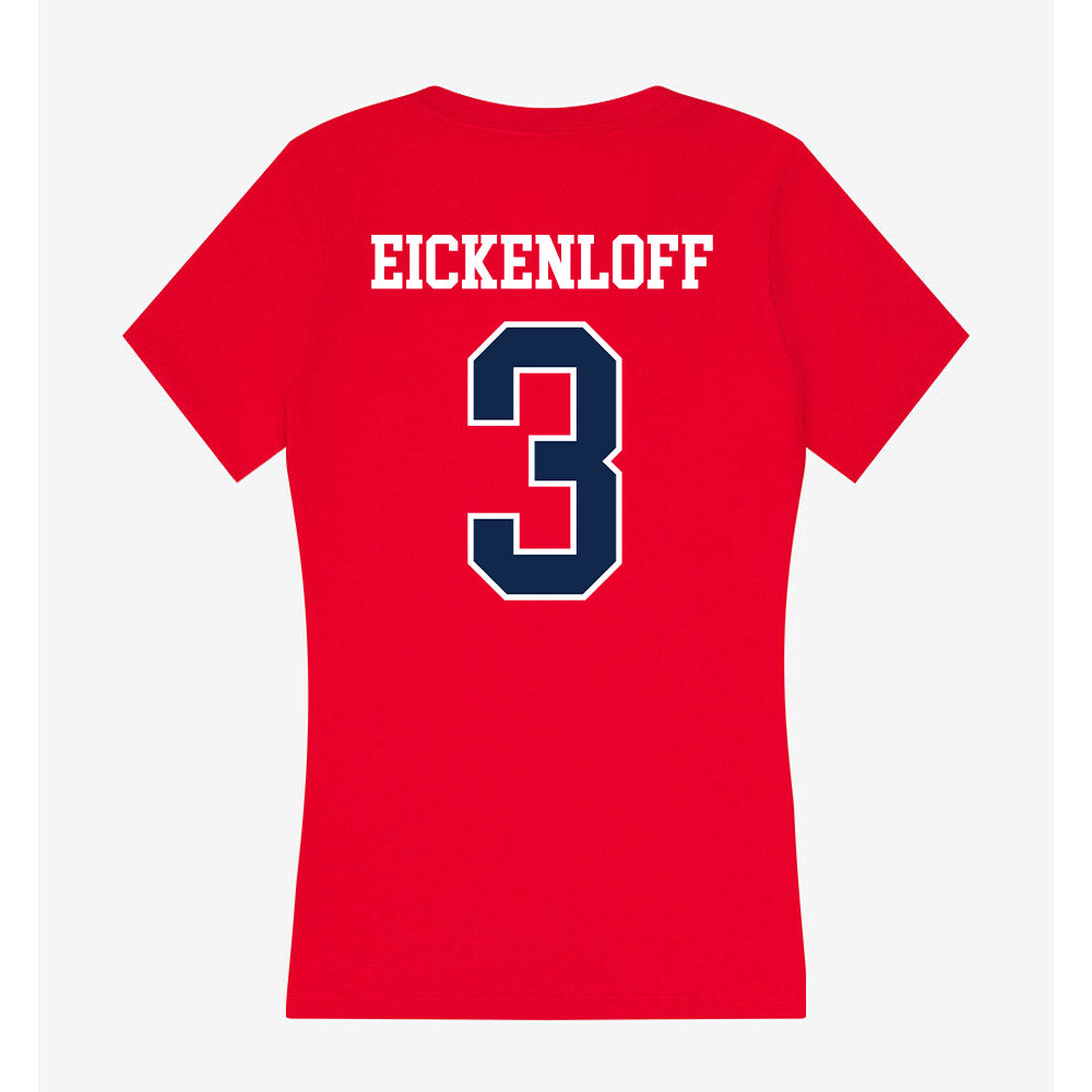 Ole Miss - NCAA Women's Volleyball : Carson Eickenloff - Women's V-Neck T-Shirt-1