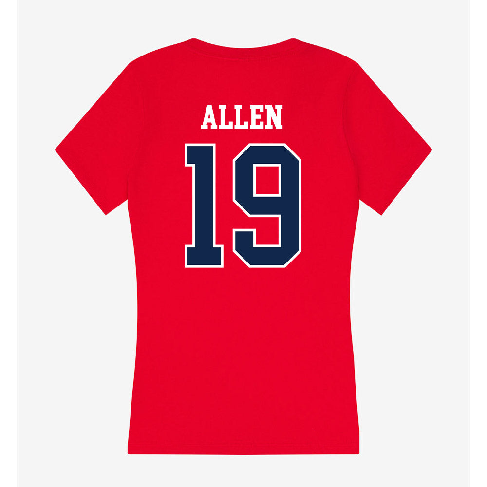 Ole Miss - NCAA Women's Soccer : bekah allen - Women's V-Neck T-Shirt-1