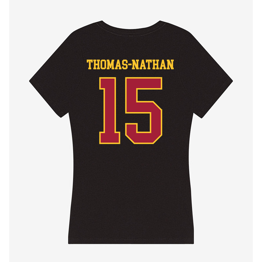 USC - NCAA Women's Volleyball : Dani Thomas-Nathan - Women's V-Neck T-Shirt-1