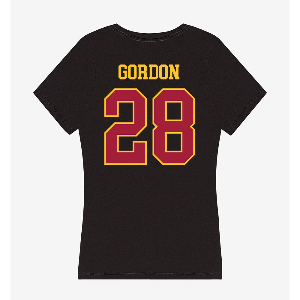 USC - NCAA Football : Xamarion Gordon - Women's V-Neck T-Shirt-1