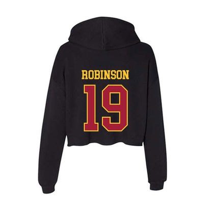 USC - NCAA Football : Duce Robinson - Women's Crop Fleece Hoodie-1