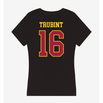 USC - NCAA Women's Volleyball : Gala Trubint - Women's V-Neck T-Shirt-1