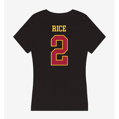 USC - NCAA Football : Brenden Rice - Women's V-Neck T-Shirt-1