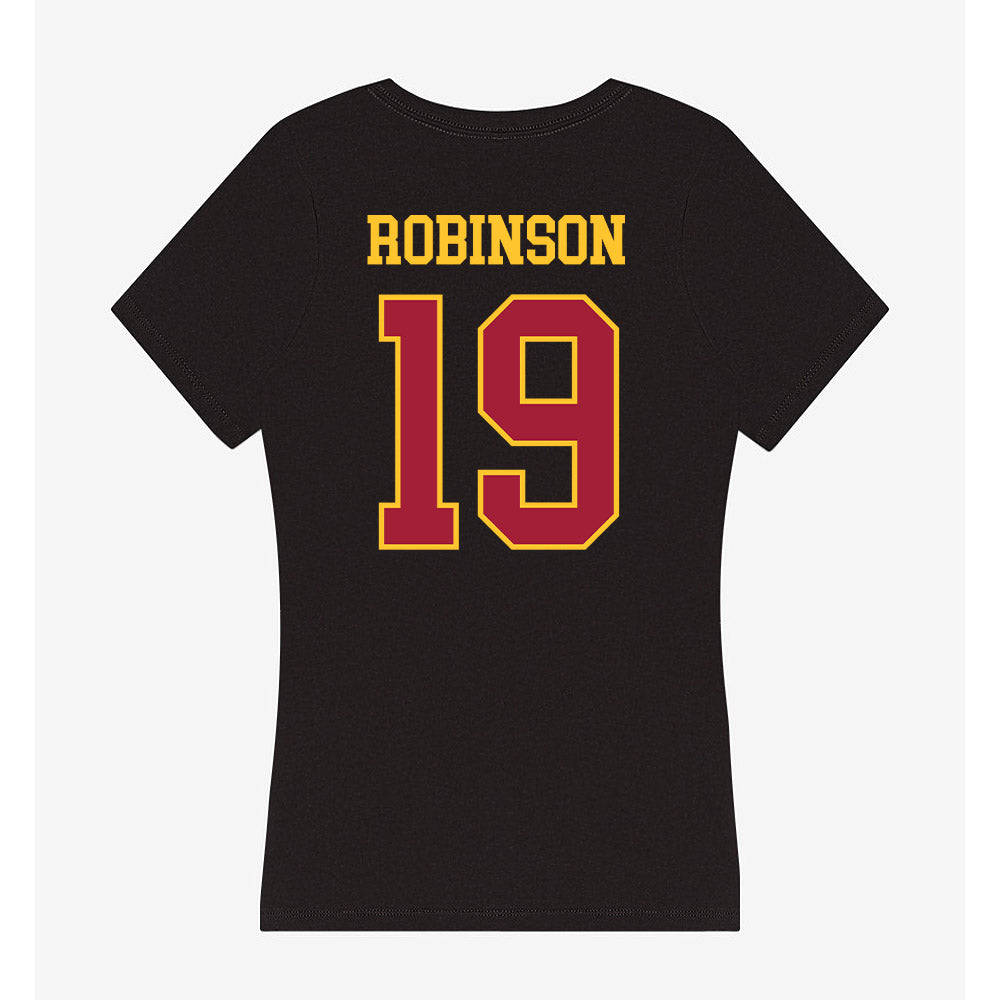 USC - NCAA Football : Duce Robinson - Women's V-Neck T-Shirt-1