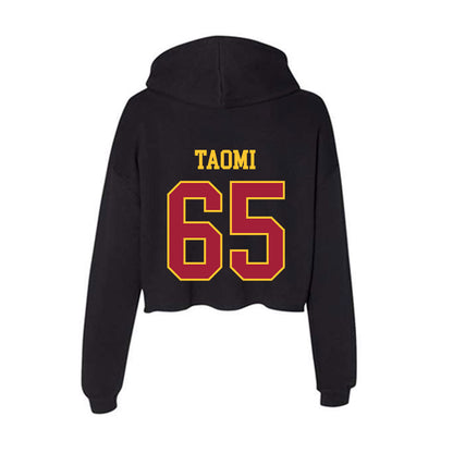 USC - NCAA Football : Erwin Taomi - Women's Crop Fleece Hoodie-1