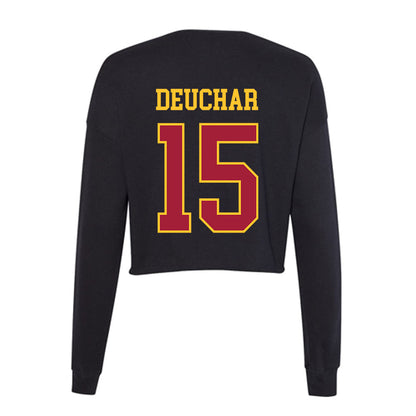 USC - NCAA Men's Volleyball : Jack deuchar - Women's Cropped Crew Fleece-1