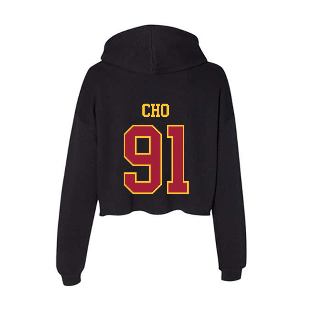 USC - NCAA Football : Brendan Cho - Women's Crop Fleece Hoodie-1