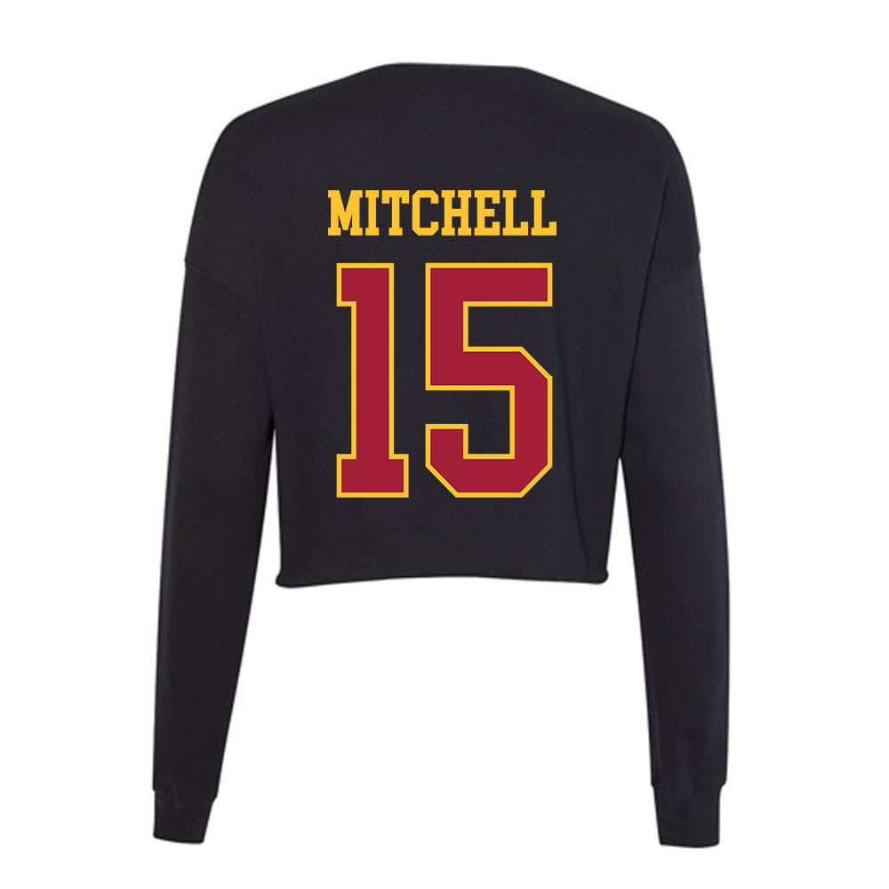 USC - NCAA Beach Volleyball : Zoey Mitchell - Women's Cropped Crew Fleece-1