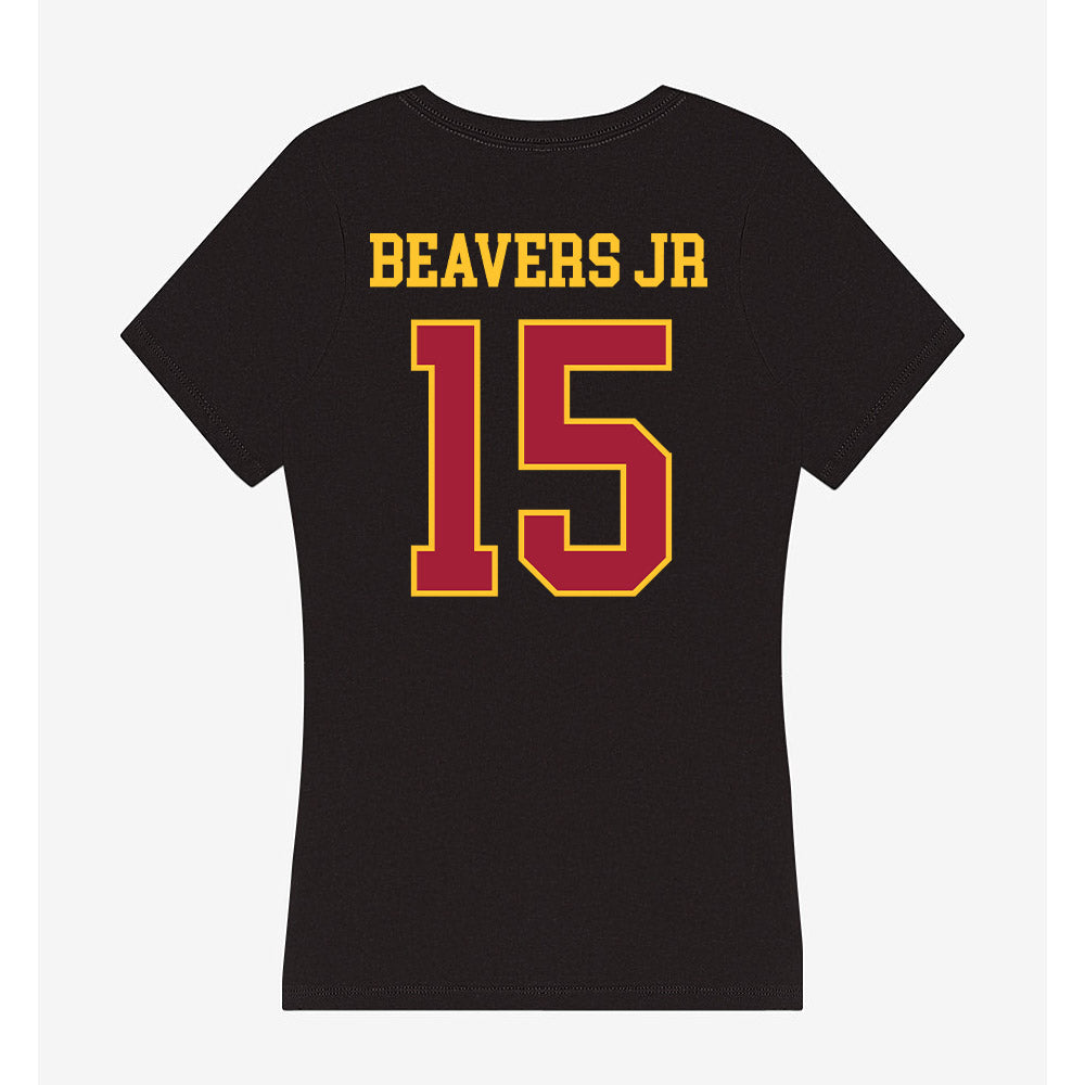 USC - NCAA Football : Anthony Beavers Jr - Women's V-Neck T-Shirt-1