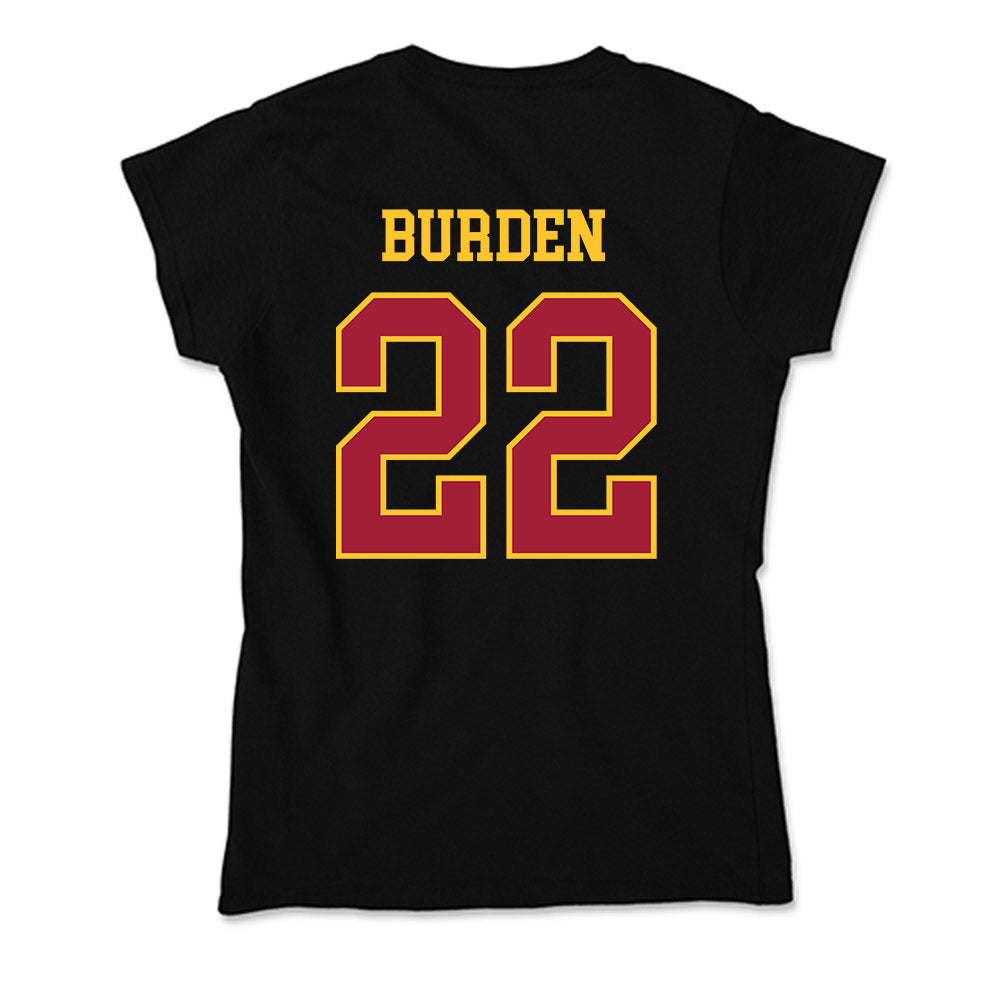 USC - NCAA Men's Basketball : Brit Burden - Soft Style Women’s T-Shirt-1