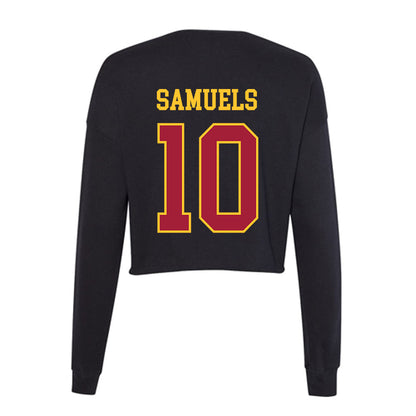 USC - NCAA Women's Basketball : Malia Samuels - Women's Cropped Crew Fleece-1