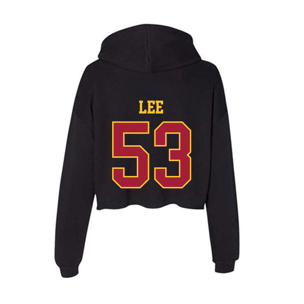 USC - NCAA Football : Shane Lee - Women's Crop Fleece Hoodie-1