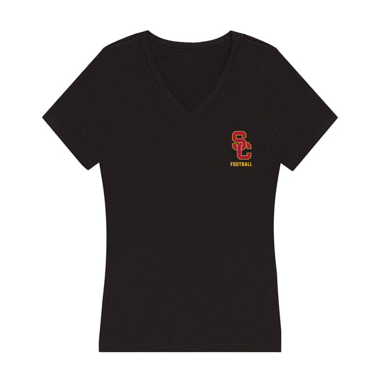 USC - NCAA Football : Eddie Czaplicki - Women's V-Neck T-Shirt-0