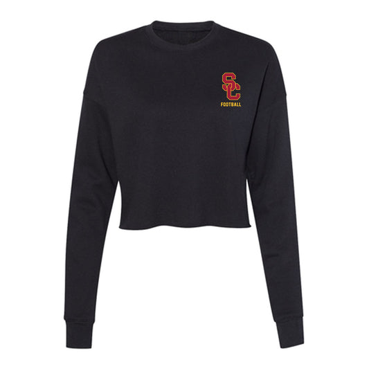 USC - NCAA Football : Brady Jung - Women's Cropped Crew Fleece-0