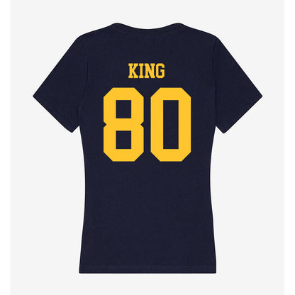 UC Berkeley - NCAA Football : Jordan King - Classic Shersey Women's V-Neck T-Shirt-1