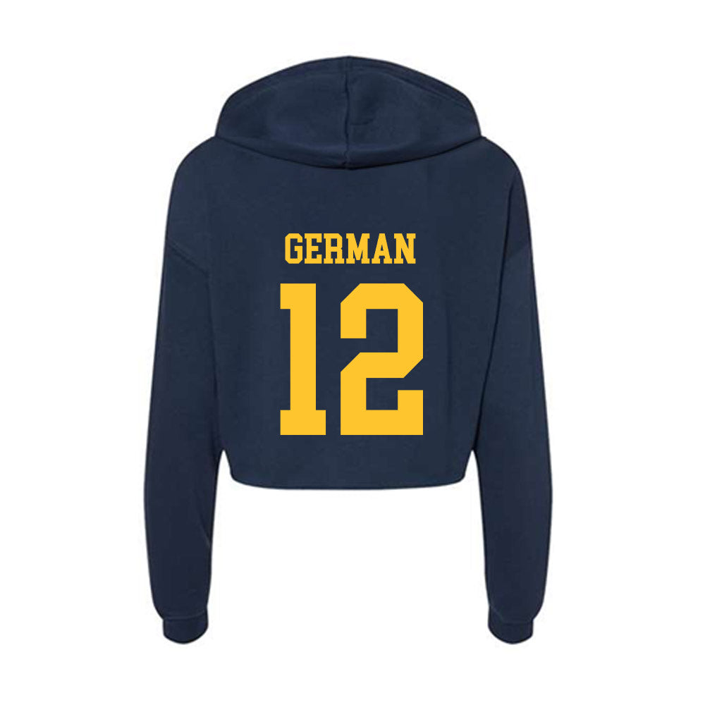 UC Berkeley - NCAA Softball : Anya German - Classic Shersey Women's Crop Fleece Hoodie-1