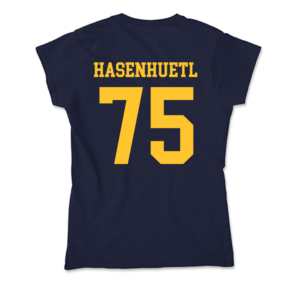 UC Berkeley - NCAA Football : Justin Hasenhuetl - Classic Shersey Soft Style Women’s T-Shirt-1