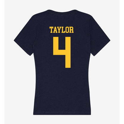 UC Berkeley - NCAA Baseball : Nikko Taylor - Classic Shersey Women's V-Neck T-Shirt-1