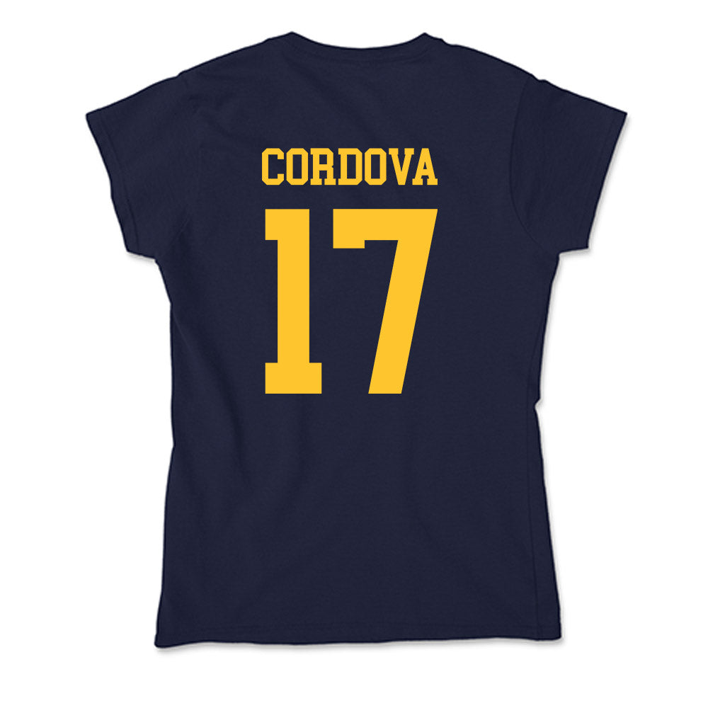 UC Berkeley - NCAA Men's Soccer : Cesar Cordova - Classic Shersey Soft Style Women’s T-Shirt-1