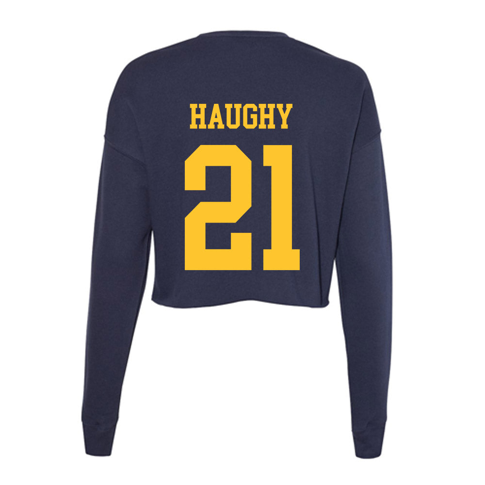 UC Berkeley - NCAA Beach Volleyball : Ava Haughy - Classic Shersey Women's Cropped Crew Fleece-1
