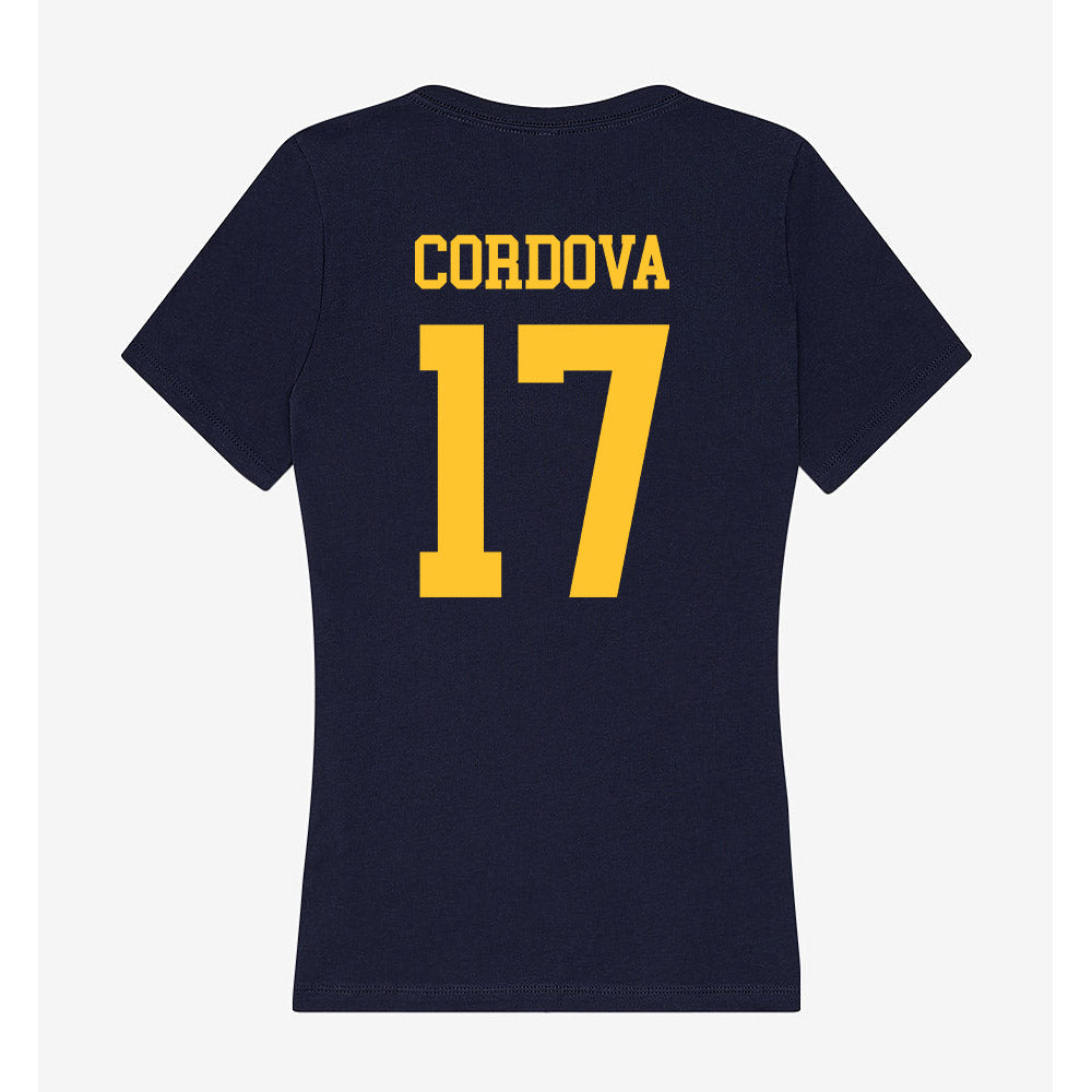 UC Berkeley - NCAA Men's Soccer : Cesar Cordova - Classic Shersey Women's V-Neck T-Shirt-1