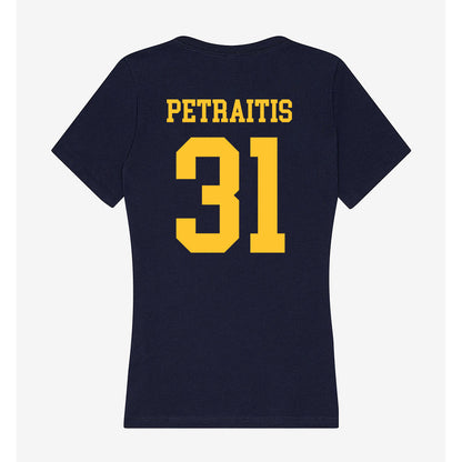 UC Berkeley - NCAA Men's Basketball : Rytis Petraitis - Women's V-Neck T-Shirt-1