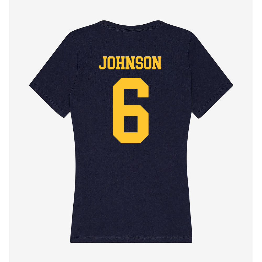 UC Berkeley - NCAA Softball : D'Auna Johnson - Classic Shersey Women's V-Neck T-Shirt-1