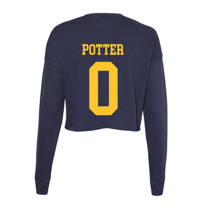 UC Berkeley - NCAA Men's Soccer : Miles Potter - Classic Shersey Women's Cropped Crew Fleece-1