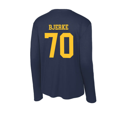 UC Berkeley - NCAA Football : Sam Bjerke - Classic Shersey Activewear Long Sleeve T-Shirt-1