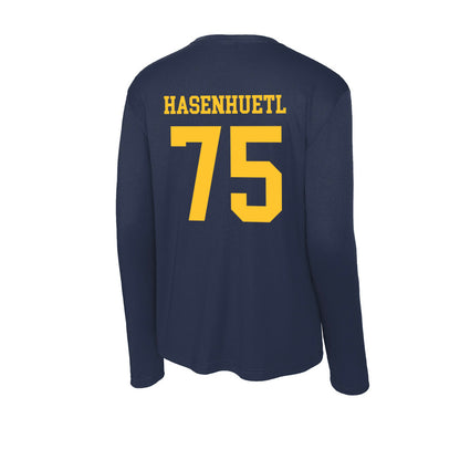UC Berkeley - NCAA Football : Justin Hasenhuetl - Classic Shersey Activewear Long Sleeve T-Shirt-1