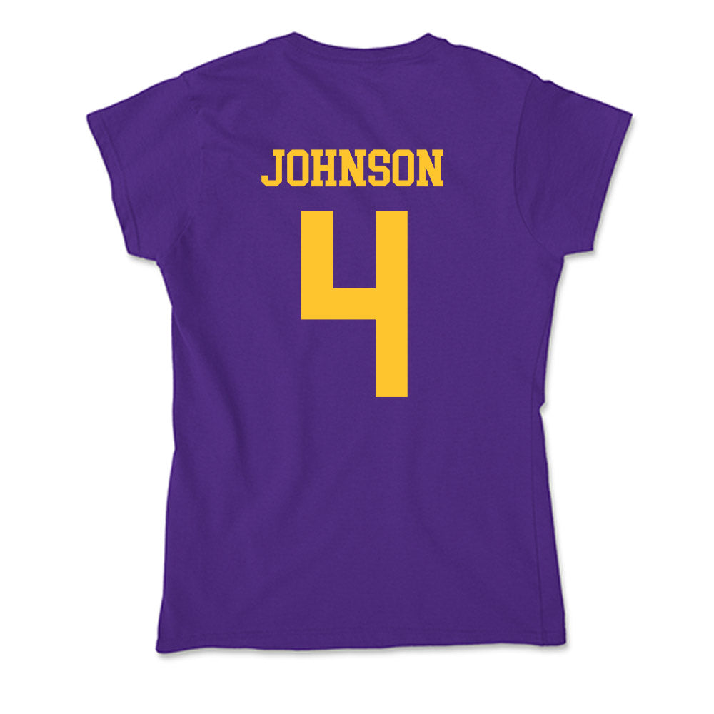 LSU - NCAA Women's Basketball : Flaujae Johnson - Soft Style Women’s T-Shirt-1