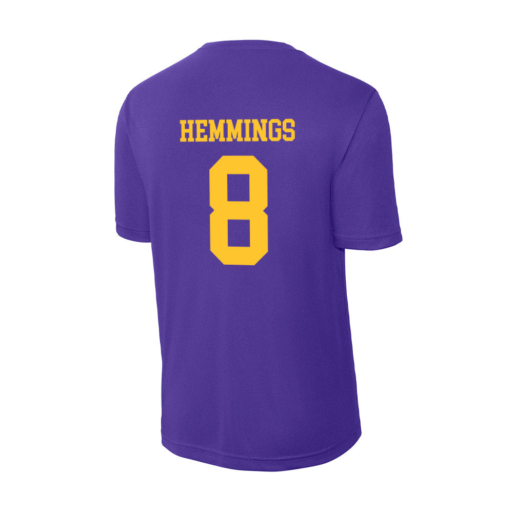 LSU - NCAA Women's Volleyball : Ella Hemmings - Activewear T-Shirt-1