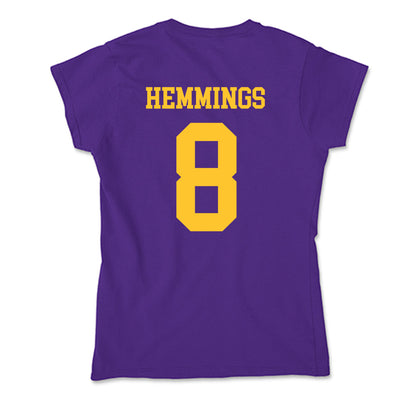LSU - NCAA Women's Volleyball : Ella Hemmings - Soft Style Women’s T-Shirt-1