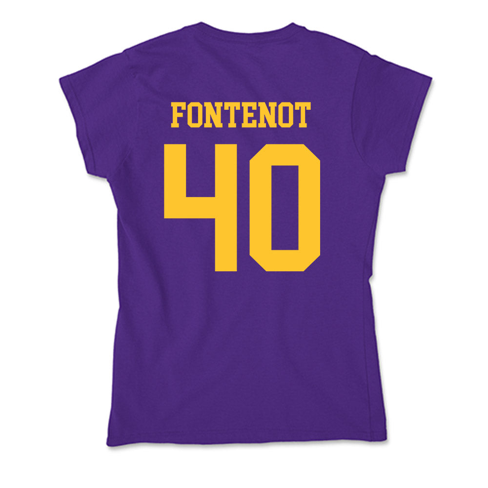LSU - NCAA Baseball : Grant Fontenot - Soft Style Women’s T-Shirt-1