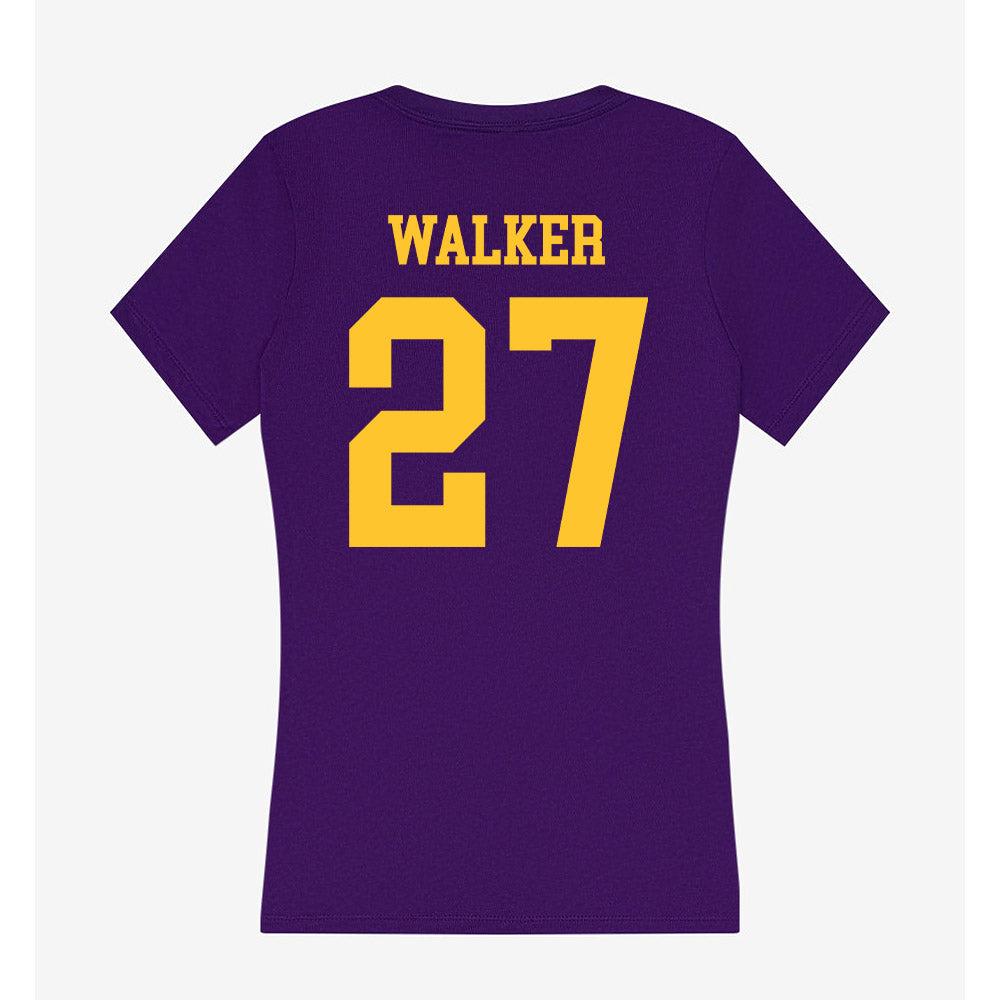 LSU - NCAA Softball : McKaela Walker - Women's V-Neck T-Shirt-1