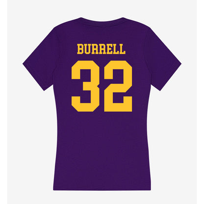 LSU - NCAA Football : Aeron Burrell - Women's V-Neck T-Shirt-1