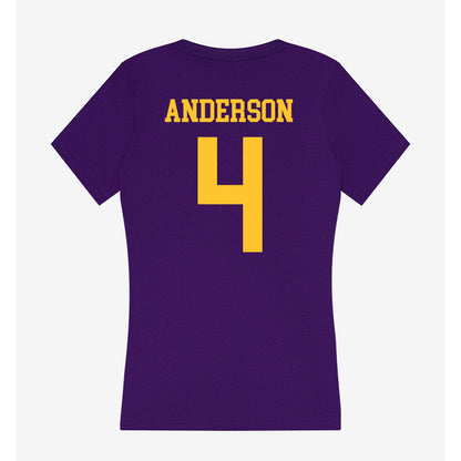 LSU - NCAA Football : Nic Anderson - Women's V-Neck T-Shirt-1