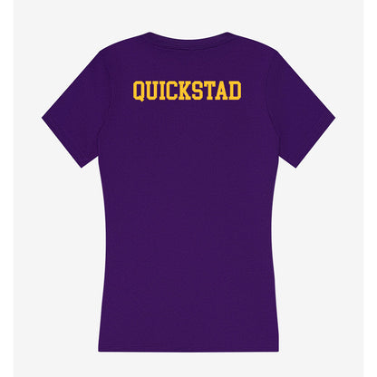 LSU - NCAA Men's Swimming & Diving : Collin Quickstad - Women's V-Neck T-Shirt-1