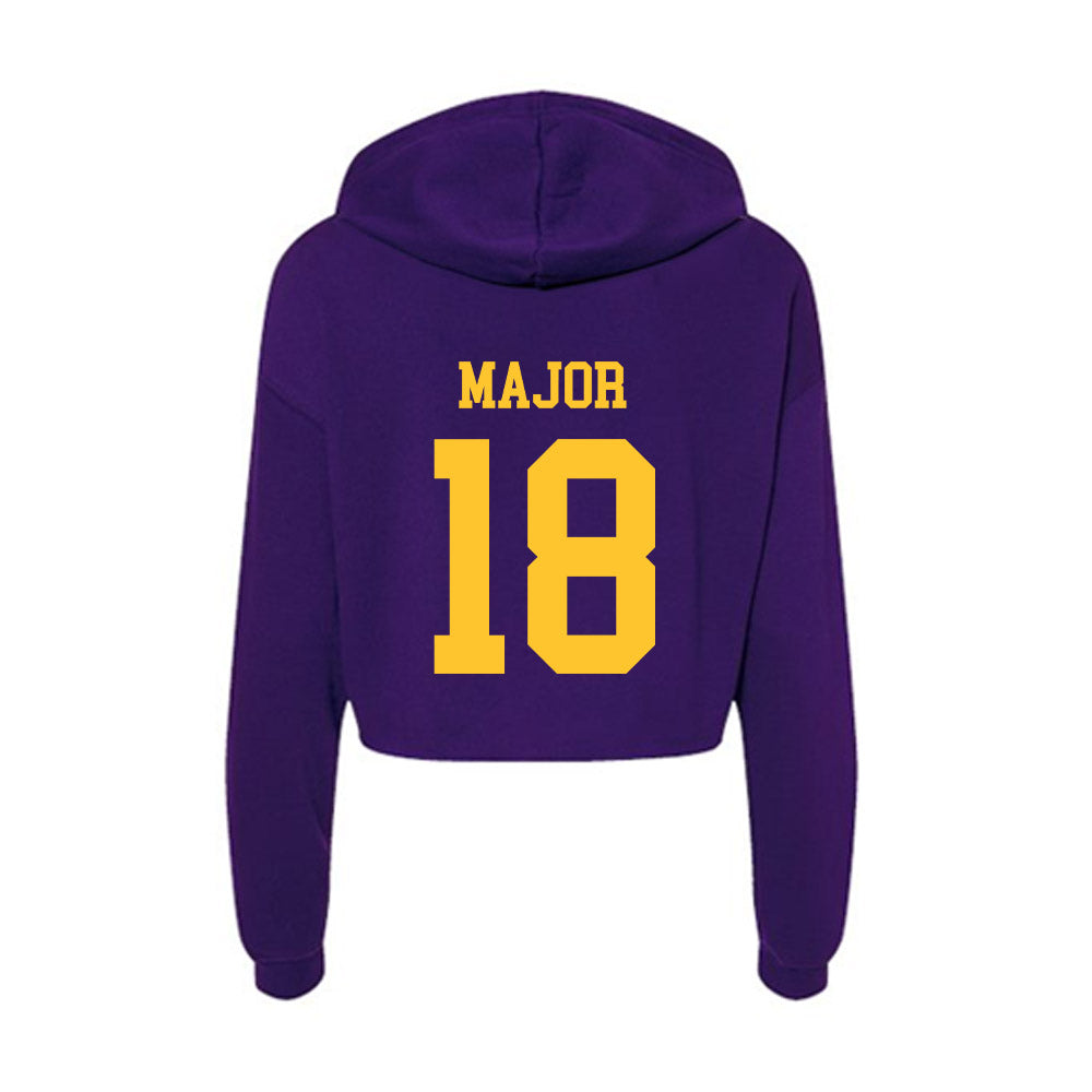 LSU - NCAA Women's Soccer : Kelsey Major - Women's Crop Fleece Hoodie-1