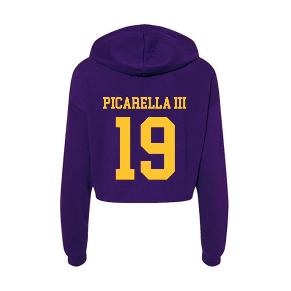 LSU - NCAA Football : Emile Picarella III - Women's Crop Fleece Hoodie-1