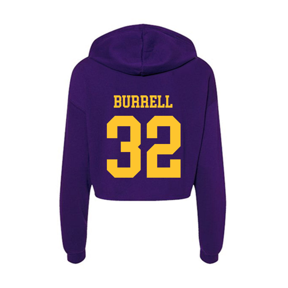 LSU - NCAA Football : Aeron Burrell - Women's Crop Fleece Hoodie-1