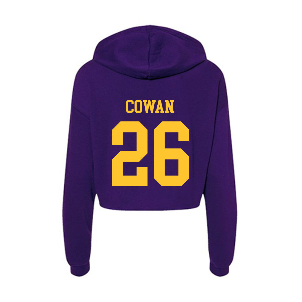 LSU - NCAA Baseball : Zac Cowan - Women's Crop Fleece Hoodie-1