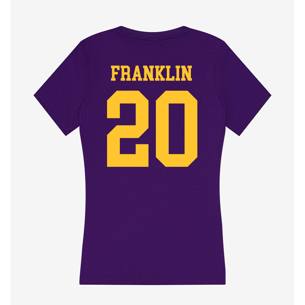 LSU - NCAA Softball : alix franklin - Women's V-Neck T-Shirt-1