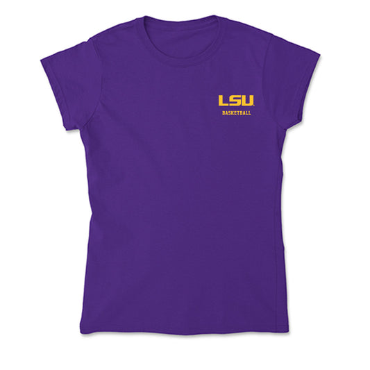 LSU - NCAA Women's Basketball : Divine Bourrage - Soft Style Women’s T-Shirt-0